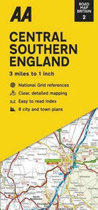 Road Map Central Southern England : 2