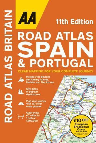 AA Road Atlas Spain & Portugal