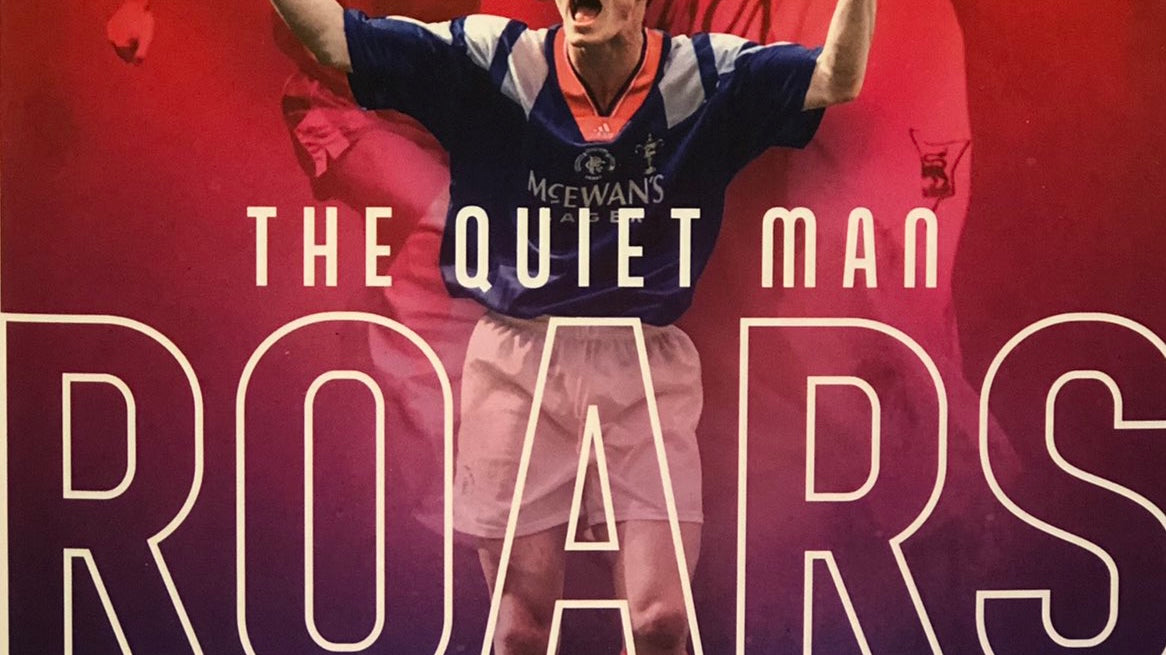 Cover of The Quiet Man Roars by Alistair Aird and David Robertson, released on the 29th of March 2021 and available from Belfast Books on the famous York Road in Belfast