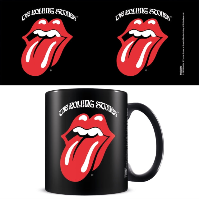 Rolling Stones (Retro Tongue) 11oz/315ml Black Mug - 5050574263153