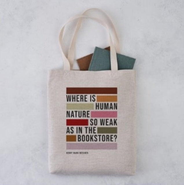 Tote Bag - Where Is Human Nature So Weak as in the Bookstore? - 5060434073600