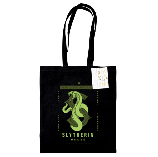 Harry Potter (Slytherin) Black Tote Bag - 5063457006617