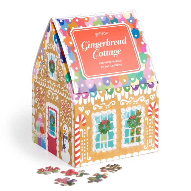 Joy Laforme Gingerbread Cottage 500 Piece Puzzle In A House - 9780735382756