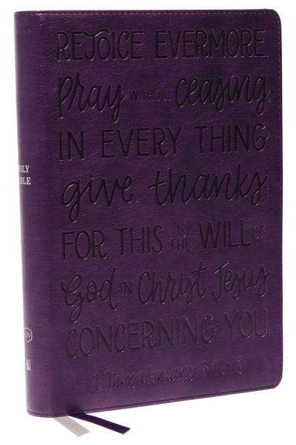 KJV Holy Bible: Large Print with 53,000 Cross References, Purple Leathersoft, Red Letter, Comfort Print: King James Version (Verse Art Cover Collection) - 9780785293231