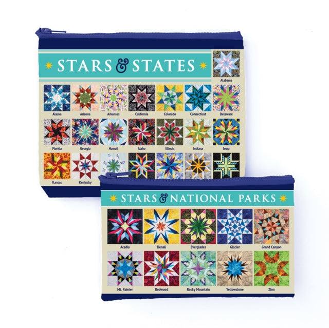 Carol Doak’s Fabulous Stars & States Eco Pouch Set - 9781644035450