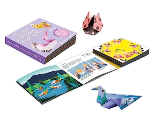 Origami Butterflies, Birds & Bees : Paper Block Plus 64-Page Book - 9781800653030