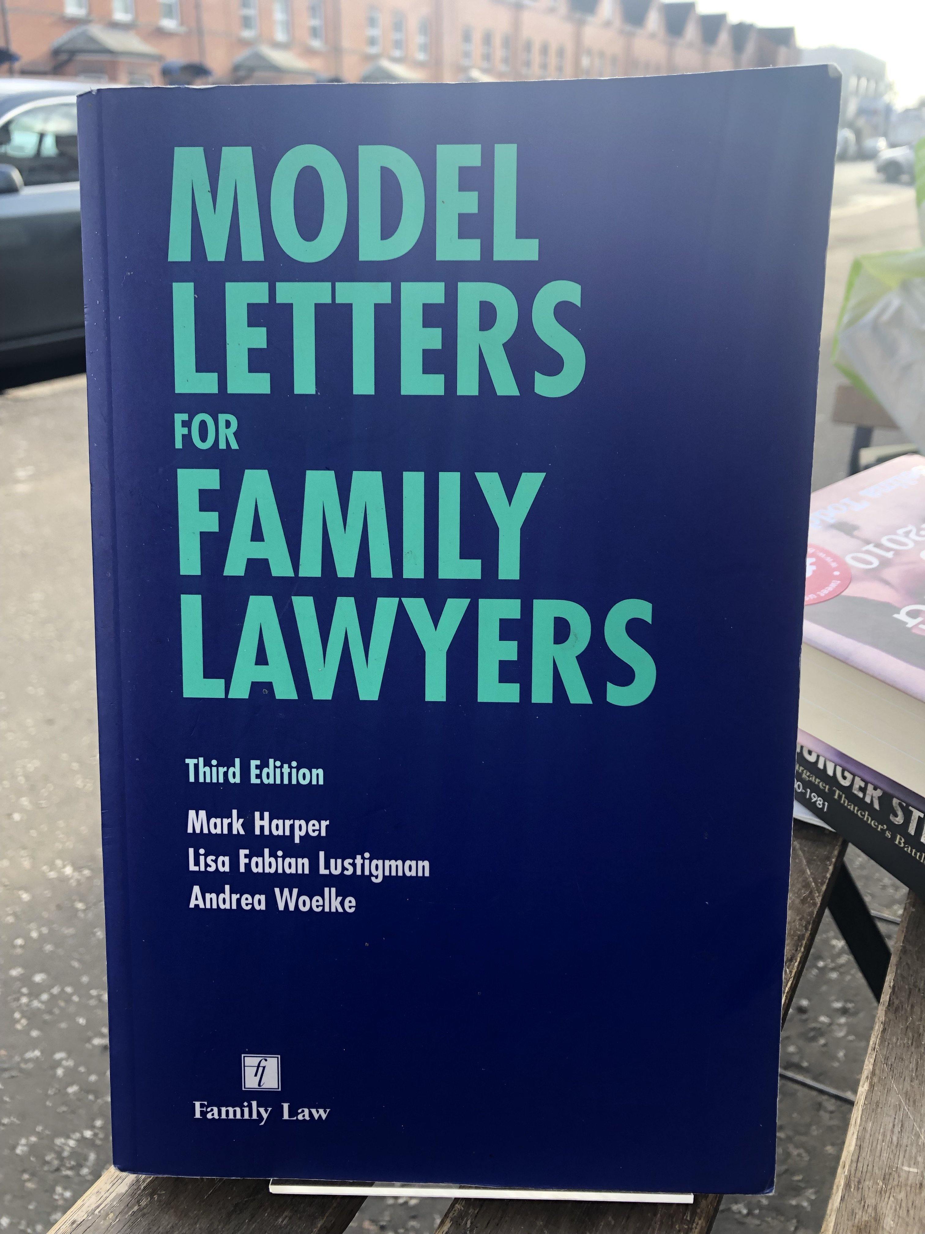 Model Letters for Family Lawyers - Belfast Books