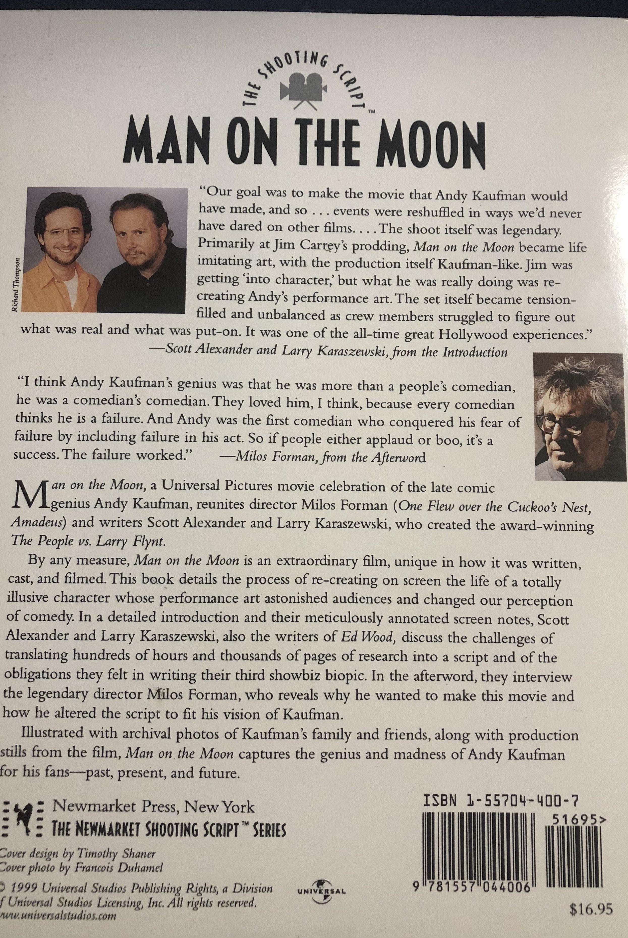 Man on the Moon: The Shooting Script (Newmarket Shooting Script) - Belfast Books