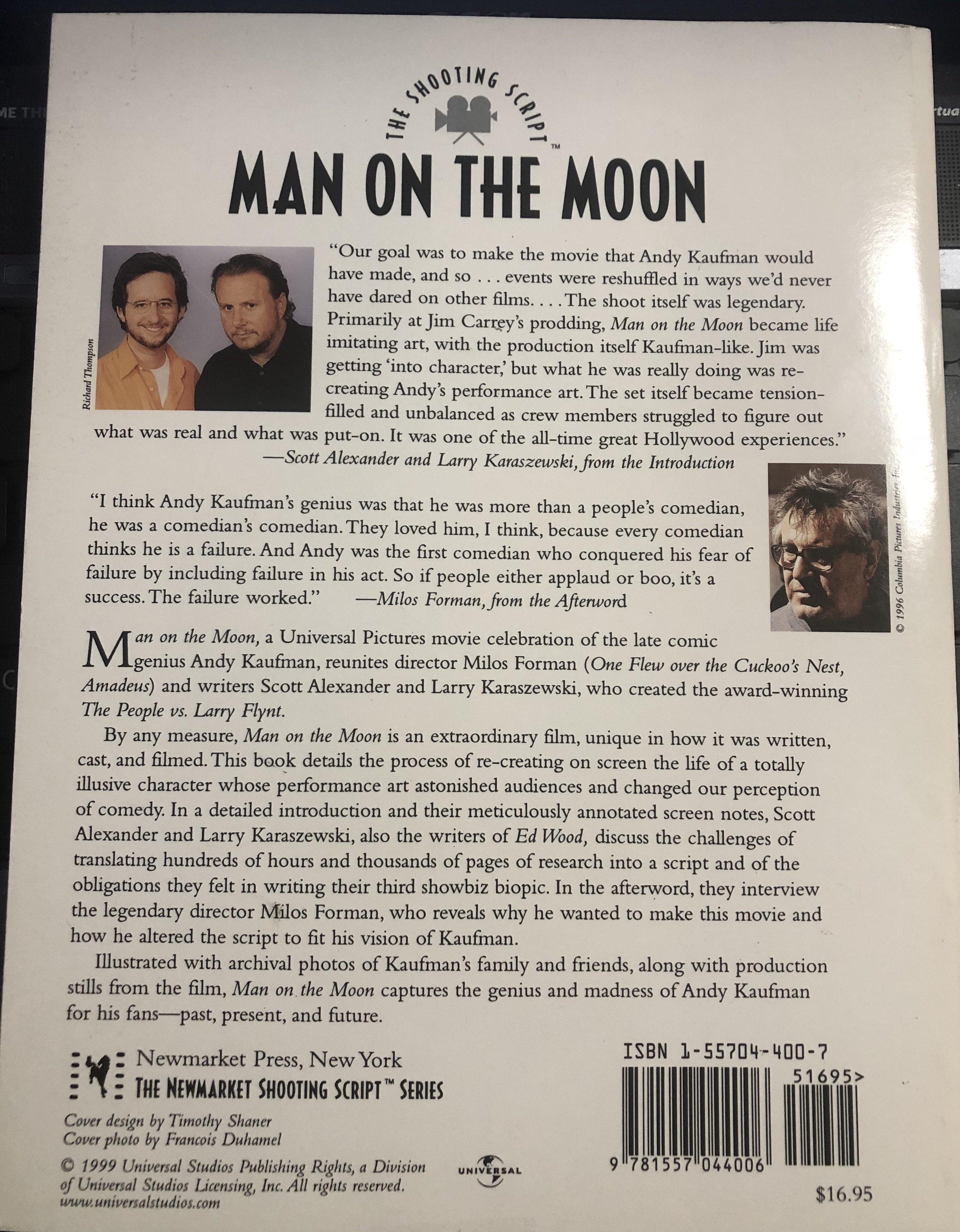 Man on the Moon: The Shooting Script (Newmarket Shooting Script) - Belfast Books