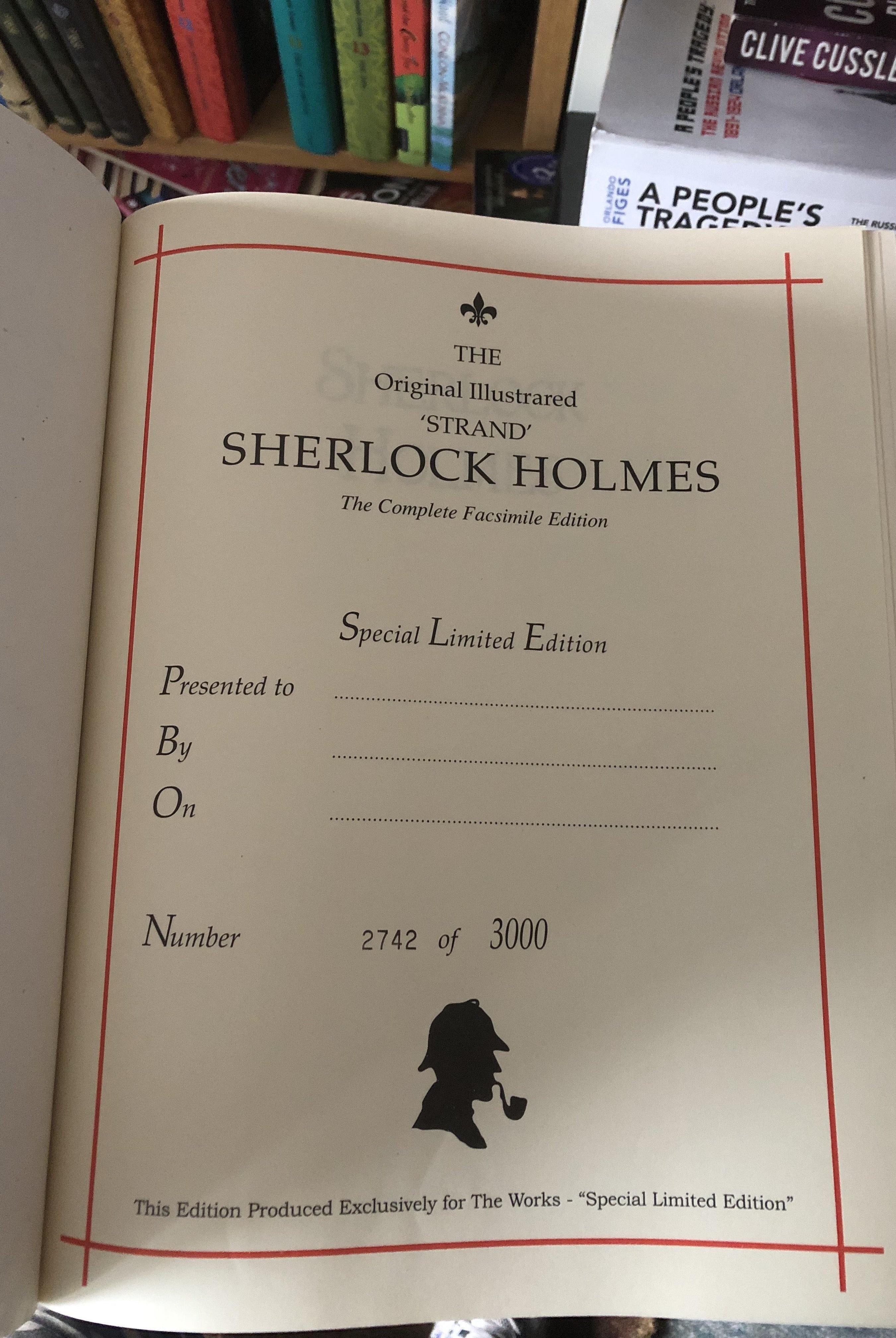 Original Illustrated 'Strand'. Sherlock Holmes. The Complete Facsimile Edition. (SPECIAL LIMITED EDITION). - Belfast Books