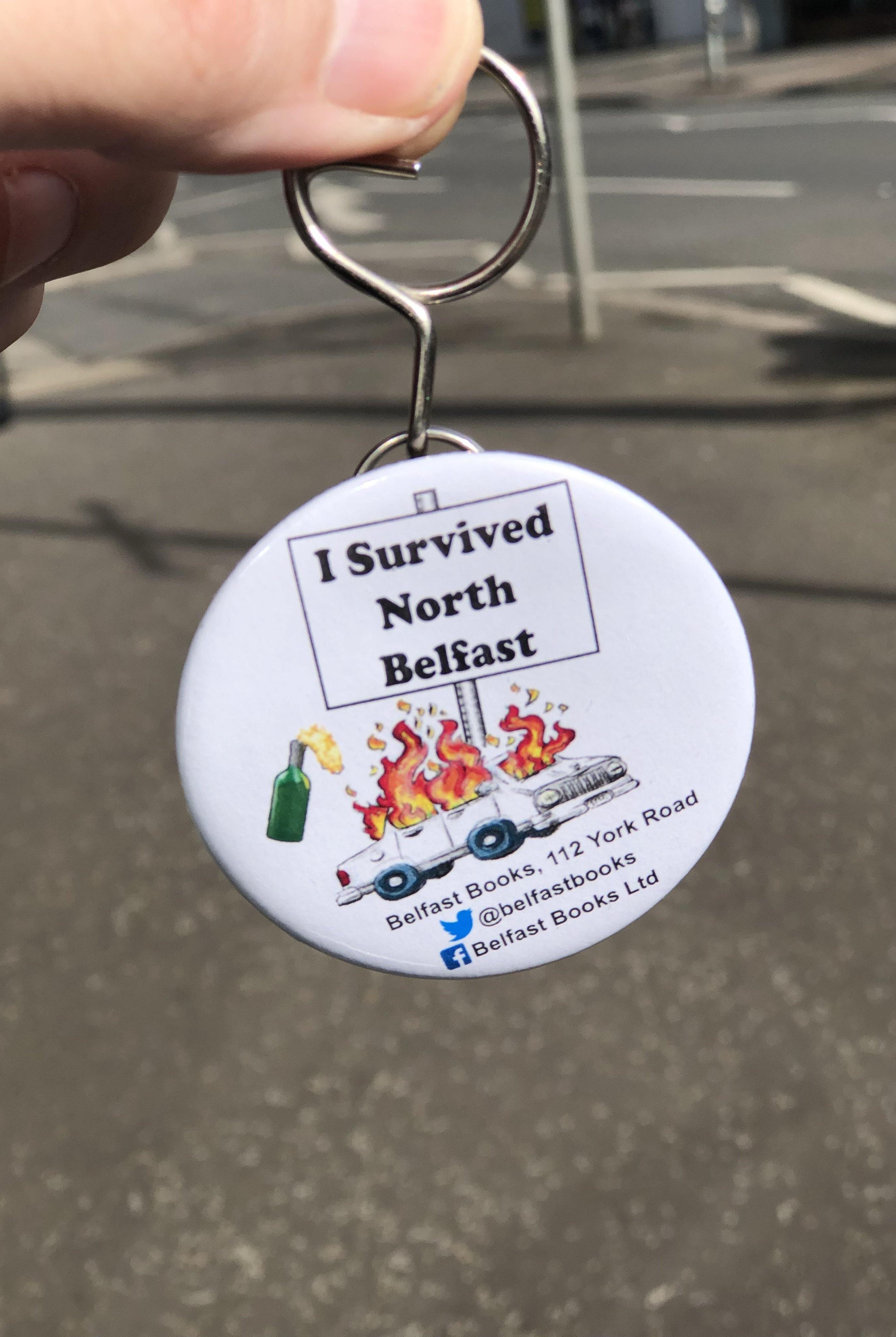 I Survived North Belfast Keyring Bottle Opener ***FREE U.K. DELIVERY*** - Belfast Books