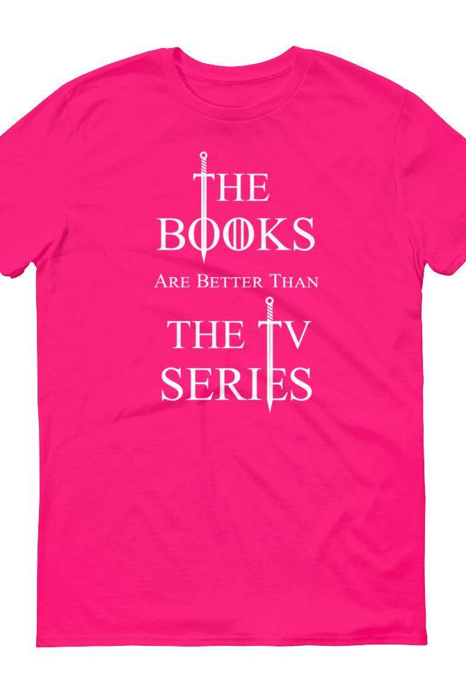 Anvil 980 Lightweight Fashion Short Sleeve T-Shirt The Books are Better Than the TV Series [UP TO 3XL- SHIPS FROM USA] - Belfast Books