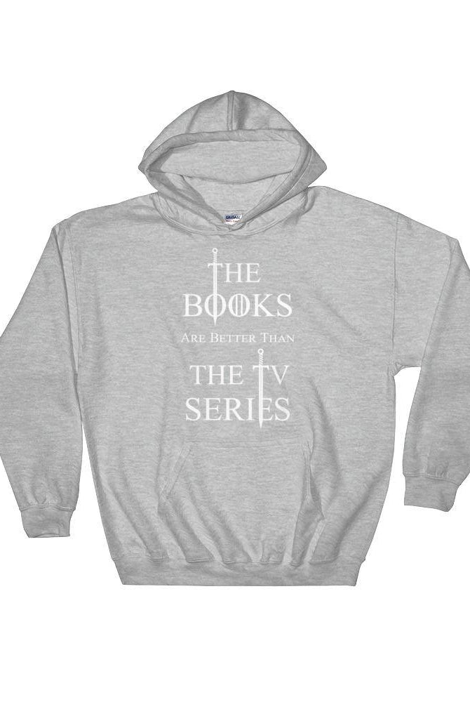 Gildan 18500 Heavy Blend Hooded the Books are Better Than the TV Series UP TO 2XL [ SHIPS FROM EU ] - Belfast Books
