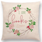 Square Book Themed Cushion Covers 450mm x 450mm (does not include cushion filling) - Belfast Books