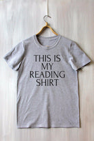 This Is My Reading Shirt Tee Tshirt Perfect Gift for Bookworm Book Lover Booknerd Unisex - Belfast Books