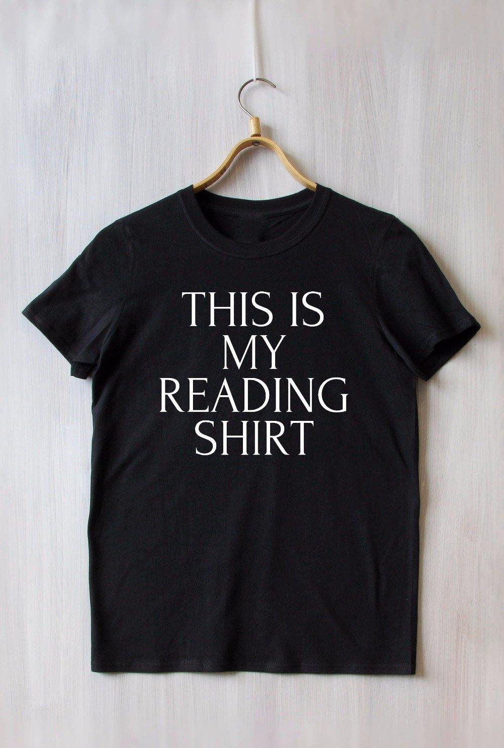 This Is My Reading Shirt Tee Tshirt Perfect Gift for Bookworm Book Lover Booknerd Unisex - Belfast Books