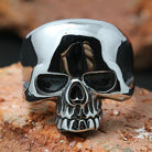 Men's Silver Skull Ring - Belfast Books