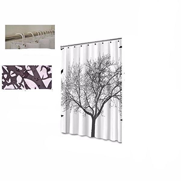 Waterproof Shower Curtain - Tree Design - Belfast Books
