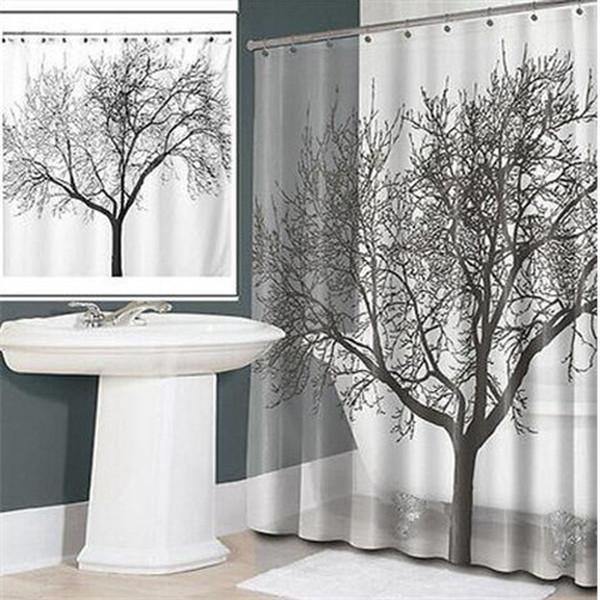 Waterproof Shower Curtain - Tree Design - Belfast Books