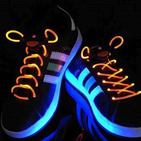 LED Waterproof Shoelaces - 3 Modes - Assorted Colors - Belfast Books
