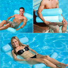 Floating Water Hammock Swimming Pool Lounge Float Bed Chair Inflatable Summer - Belfast Books