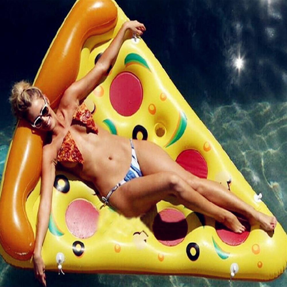 Inflatable Pizza Pool Raft Summer Swimming Lounge Float Pool Party Toys for Adults and Kids - Belfast Books
