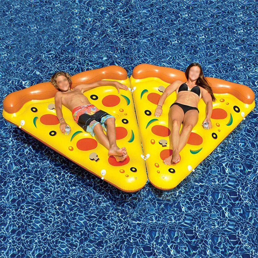Inflatable Pizza Pool Raft Summer Swimming Lounge Float Pool Party Toys for Adults and Kids - Belfast Books